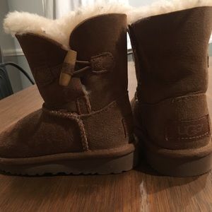 UGG toddler boots with toggle button